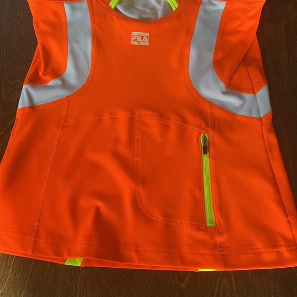 FILA Performance Running Tank w zip pocket sz S - Picture 8 of 10